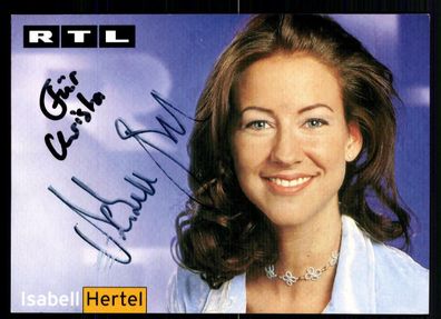 Isabell Hertel RTL Autogrammkarte Original Signiert## BC 5915