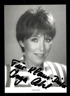 Inga Abel Lindenstraße Autogrammkarte Original Signiert ## BC 155321
