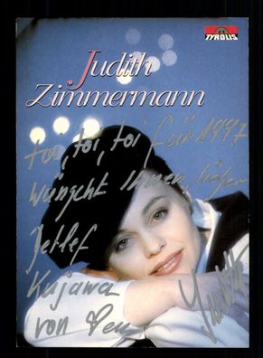 Judith Zimmermann Autogrammkarte Original Signiert ## BC 157387