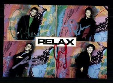 Relax Autogrammkarte Original Signiert ## BC 157944