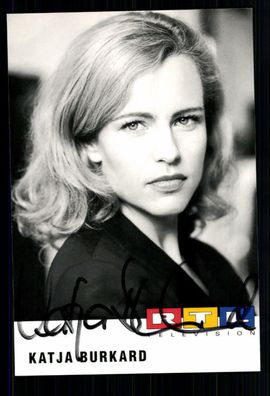 Katja Burkard RTL Autogrammkarte Original Signiert ## BC 21627