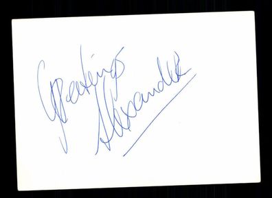 Gzeting Alexander Original Signiert ## BC 160465