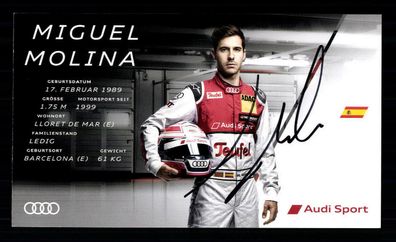 Miguel Molina Autogrammkarte Original Signiert Motorsport # G 27946