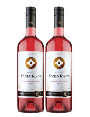 Rose Wein Set - 2x Santa Digna Cabernet Sauvignon 750ml (13,5% Vol)- [Enthält S