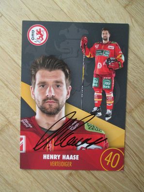 Eishockey Bundesliga DEG Düsseldorfer EG Henry Haase - hands. Autogramm!!