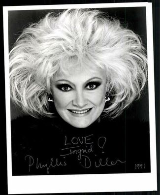 Phyllis Diller Original Signiert 20x25 ## G 10119