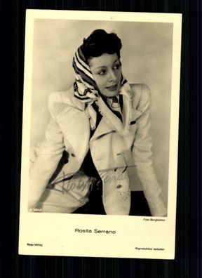 Rosita Serrano Ross Verlag Autogrammkarte Original Signiert TOP## BC 1099