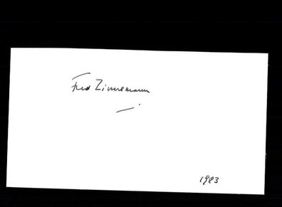Fred Zimmermann Original Signiert # BC 114031