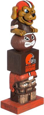 NFL Tiki Totem Pfahl Cleveland Browns Statue Football