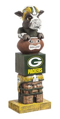 NFL Tiki Totem Pfahl Green Bay Packers Statue Football