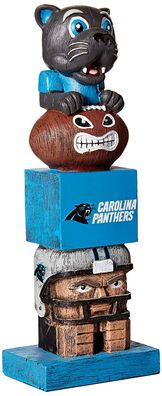 NFL Tiki Totem Pfahl Carolina Panthers Statue Football