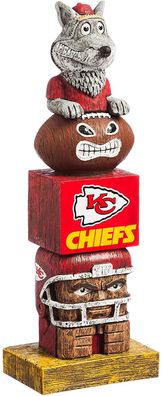NFL Tiki Totem Pfahl Kansas City Chiefs Statue Football