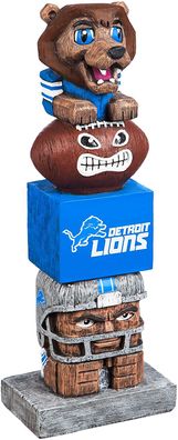 NFL Tiki Totem Pfahl Detroit Lions Statue Football