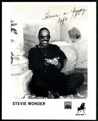 Stevie Wonder Groß Autogrammkarte 20,5x25,5 ## G 10520 OU