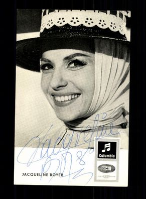 Jacqueline Boyer Electrola Autogrammkarte Original Signiert # BC 61608