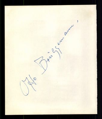 Otto Brüggemann / Käte Tellheim Albumblatt Orignal Signiert + ## BC G 23170