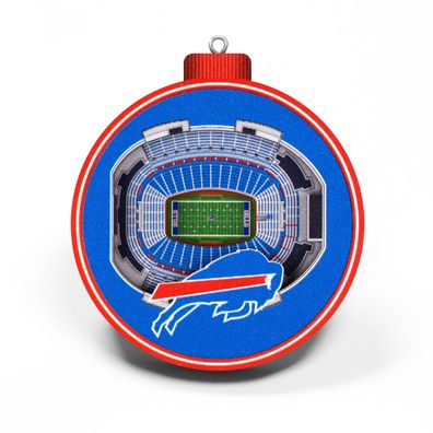 NFL Buffalo Bills Baumschmuck 3-D Stadion Anhänger Ornament Weihnachtsbaum