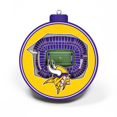 NFL Minnesota Vikings Baumschmuck 3-D Stadion Anhänger Ornament Weihnachtsbaum