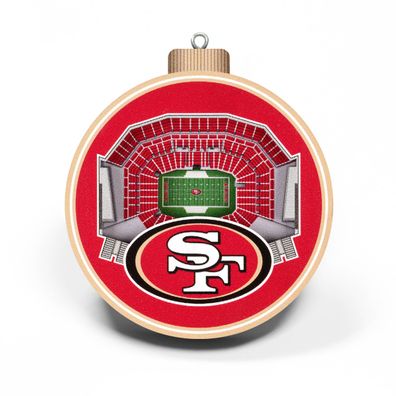 NFL San Francisco 49ers Baumschmuck 3-D Stadion Anhänger Ornament Weihnachtsbaum