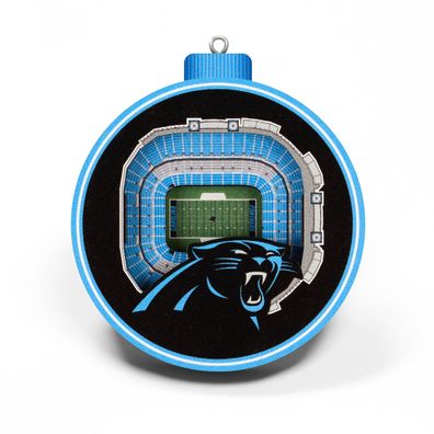 NFL Carolina Panthers Baumschmuck 3-D Stadion Anhänger Ornament Weihnachtsbaum