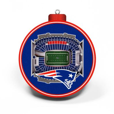 NFL New England Patriots Baumschmuck 3-D Stadion Anhänger Ornament Weihnachtsbaum