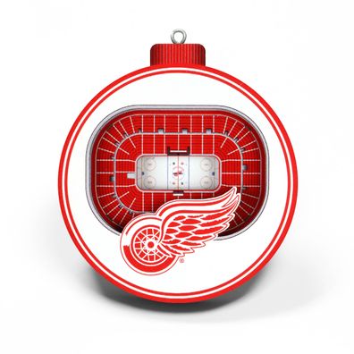 NHL Detroit Red Wings Baumschmuck 3-D Stadion Anhänger Ornament Weihnachtsbaum