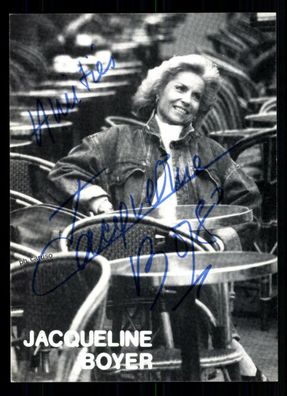 Jacqueline Boyer Autogrammkarte Original Signiert ## BC 37676