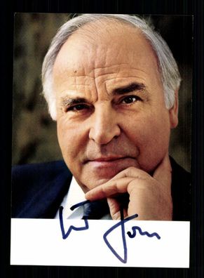 Helmut Kohl Autogrammkarte Original Signiert Bundeskanzler # BC 158704