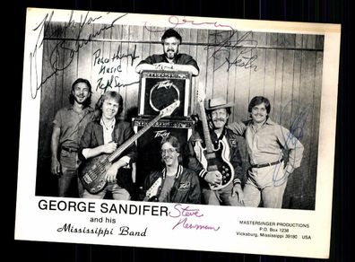 Mississippi Band Autogrammkarte Original Signiert ## BC G 14305