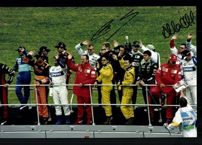 Mika Salo 1994-2002 und Alan Mc Nish 2002 Foto Formel 1 Fahrer ##BC G 26946