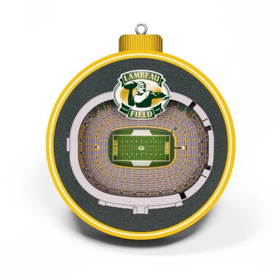NFL Green Bay Packers Baumschmuck 3-D Stadion Anhänger Ornament Weihnachtsbaum