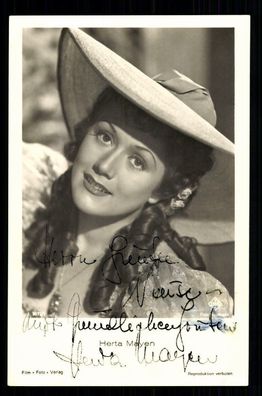 Herta Mayen Film Foto Verlag Autogrammkarte Original Signiert ## BC 20872