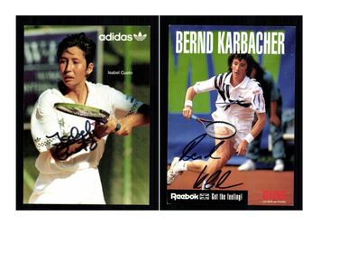 12 Autogrammkarten Tennis Original Signiert ## K 651