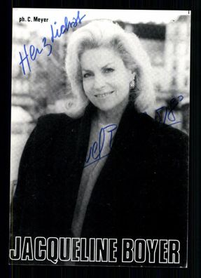 Jacqueline Boyer Autogrammkarte Original Signiert ## BC 15914