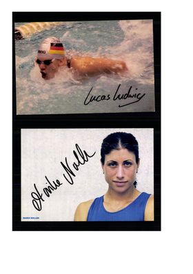 12 Autogrammkarten Schwimmen Original Signiert ## K 664