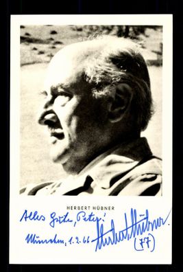 Herbert Hübner Kunst und Bild Verlag Autogrammkarte Original ## BC 66011