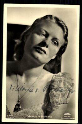 Viktoria v Ballasko ROSS Autogrammkarte Original Signiert ## BC 20893