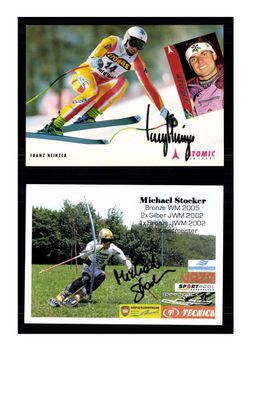 12 Autogrammkarten Ski Alpin Original Signiert ## K 869