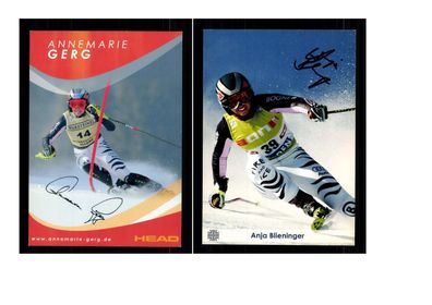 12 Autogrammkarten Ski Alpin Original Signiert ## K 872