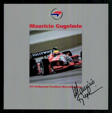 Mauricio Gugelmin Autogrammkarte Original Formel 1 Fahrer 1988-1992 ##G 27132