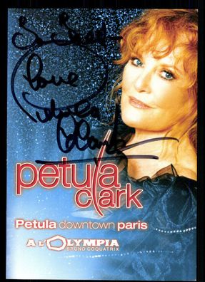 Petula Clark Autogrammkarte Original Signiert ## BC 37568