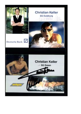 12 Autogrammkarten Schwimmen Original Signiert ## K 665