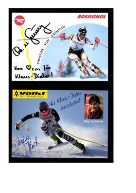 12 Autogrammkarten Ski Alpin Original Signiert ## K 868