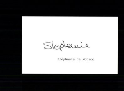 Stephanie von Monaco Original Signiert # BC 161428