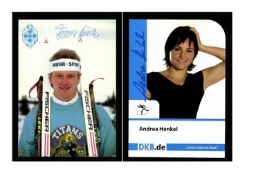 12 Autogrammkarten Biathlon Original Signiert ## K 961