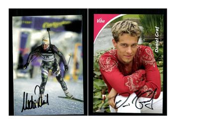 13 Autogrammkarten Biathlon Original Signiert ## K 957