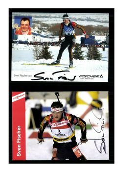 12 Autogrammkarten Biathlon Original Signiert ## K 968