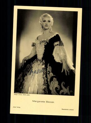 Margarete Slezak Ross Autogrammkarte Original Signiert ## BC 161168