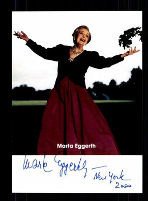 Marta Eggerth Autogrammkarte Original Signiert ## BC 113243