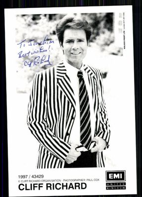 Cliff Richard Autogrammkarte Original Signiert ## BC 10292